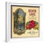 Silver Lake Orange Label - Lemon Cove, CA-Lantern Press-Framed Art Print