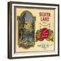 Silver Lake Orange Label - Lemon Cove, CA-Lantern Press-Framed Premium Giclee Print
