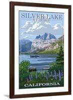 Silver Lake Resort, California - Summer Scene-Lantern Press-Framed Art Print