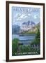 Silver Lake Resort, California - Summer Scene-Lantern Press-Framed Art Print