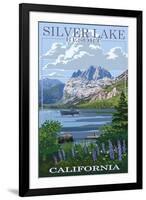 Silver Lake Resort, California - Summer Scene-Lantern Press-Framed Art Print