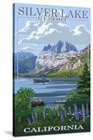 Silver Lake Resort, California - Summer Scene-Lantern Press-Stretched Canvas