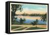 Silver Lake, Rochester, Minnesota-null-Framed Stretched Canvas