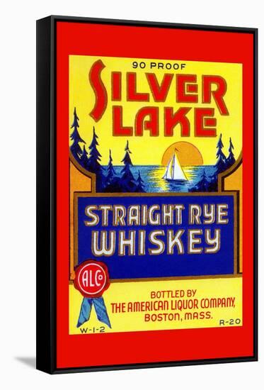 Silver Lake Straight Rye Whiskey-null-Framed Stretched Canvas