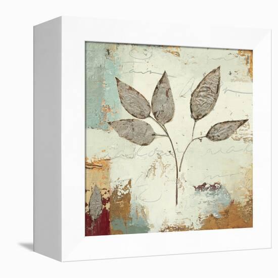 Silver Leaves III-James Wiens-Framed Stretched Canvas