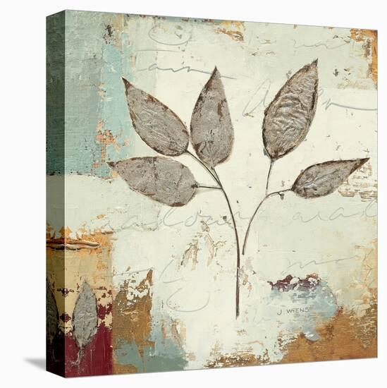 Silver Leaves III-James Wiens-Stretched Canvas
