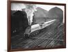 Silver Link Train Leaves King's Cross Station-null-Framed Photographic Print