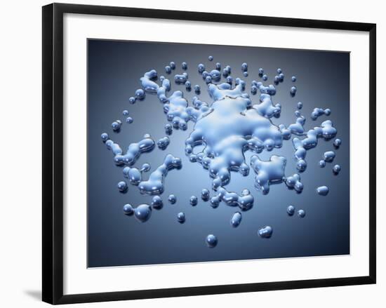 Silver Liquid-Kulka-Framed Photographic Print