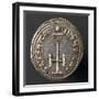 Silver Miliare of Emperor Basil I, Depicting Cross, Recto, Byzantine Coins, 9th Century-null-Framed Giclee Print