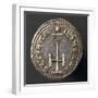 Silver Miliare of Emperor Basil I, Depicting Cross, Recto, Byzantine Coins, 9th Century-null-Framed Giclee Print