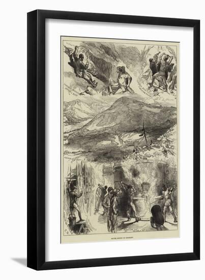 Silver Mining in Colorado-null-Framed Premium Giclee Print