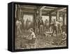 Silver Mining in Nevada, C.1870, from 'American Pictures', Published by the Religious Tract…-null-Framed Stretched Canvas