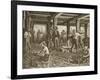 Silver Mining in Nevada, C.1870, from 'American Pictures', Published by the Religious Tract…-null-Framed Giclee Print