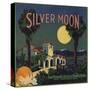 Silver Moon Brand - San Fernando, California - Citrus Crate Label-Lantern Press-Stretched Canvas
