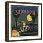 Silver Moon Brand - San Fernando, California - Citrus Crate Label-Lantern Press-Framed Art Print