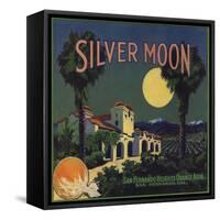 Silver Moon Brand - San Fernando, California - Citrus Crate Label-Lantern Press-Framed Stretched Canvas