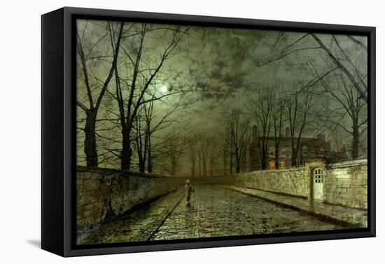 Silver Moonlight, 1880-John Atkinson Grimshaw-Framed Stretched Canvas