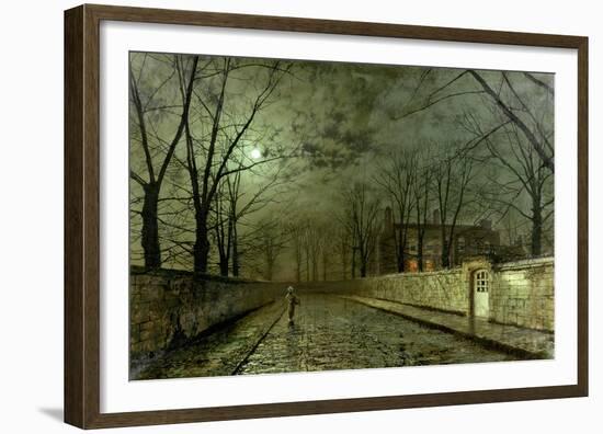 Silver Moonlight, 1880-John Atkinson Grimshaw-Framed Giclee Print