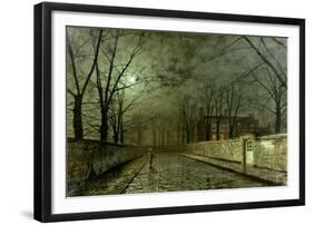 Silver Moonlight, 1880-John Atkinson Grimshaw-Framed Giclee Print