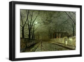 Silver Moonlight, 1880-John Atkinson Grimshaw-Framed Giclee Print