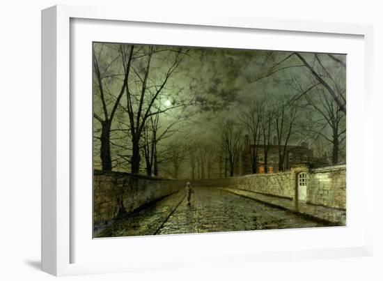 Silver Moonlight, 1880-John Atkinson Grimshaw-Framed Giclee Print