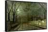 Silver Moonlight, 1880-John Atkinson Grimshaw-Framed Stretched Canvas