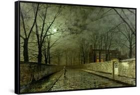 Silver Moonlight, 1880-John Atkinson Grimshaw-Framed Stretched Canvas