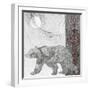 Silver Moonlight I Bear-Sasha-Framed Giclee Print