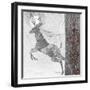 Silver Moonlight IV Deer-Sasha-Framed Giclee Print