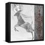 Silver Moonlight IV Deer-Sasha-Framed Stretched Canvas