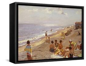Silver Morning, Aldeburgh, 1932-Algernon Mayow Talmage-Framed Stretched Canvas