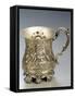 Silver Mug with Cupids and Embossing, London, England-null-Framed Stretched Canvas