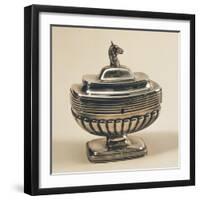 Silver Neoclassical Style Dutch Sugar Bowl with Cover and Lock-Jacob Isaaksz Ruisdael-Framed Giclee Print