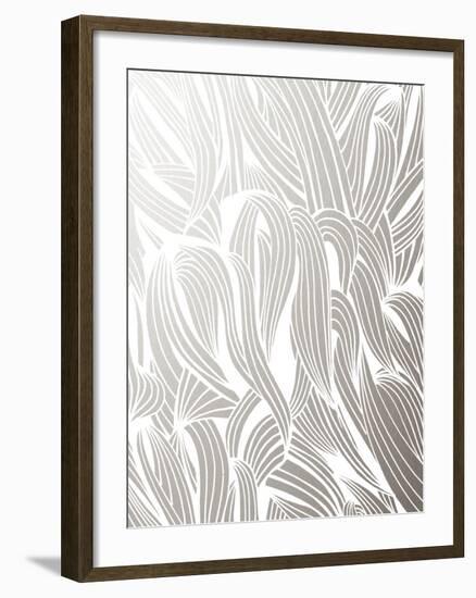 Silver Organic Pattern-Cat Coquillette-Framed Giclee Print