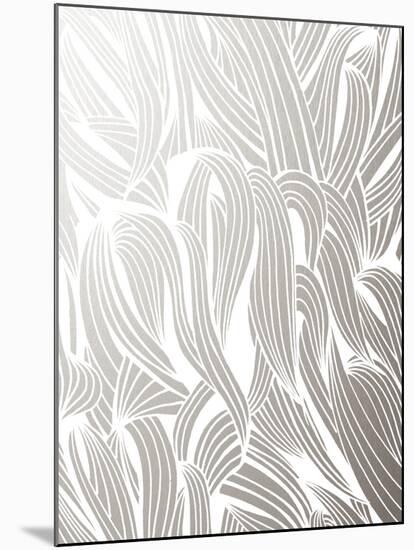 Silver Organic Pattern-Cat Coquillette-Mounted Giclee Print