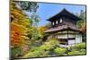 Silver Pavilion Ginkakuji at Japanese Zen Garden in Kyoto in Fall-omdim-Mounted Photographic Print