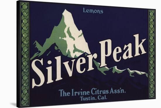 Silver Peak Brand - Tustin, California - Citrus Crate Label-Lantern Press-Stretched Canvas