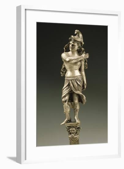 Silver-Plated Tin, Female Figure-Shaped Knife Handle-Eugenio Bosa-Framed Giclee Print