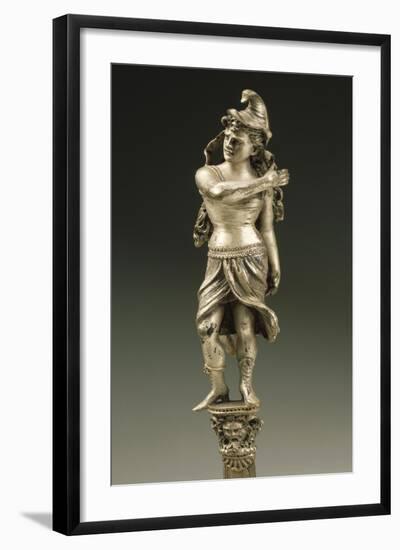 Silver-Plated Tin, Female Figure-Shaped Knife Handle-Eugenio Bosa-Framed Giclee Print