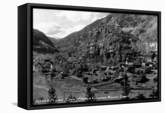 Silver Plume, Colorado - Famous Mining Camp-Lantern Press-Framed Stretched Canvas