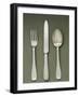 Silver Presentation Cutlery Spoon, Knife and Fork-null-Framed Giclee Print