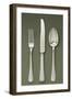 Silver Presentation Cutlery Spoon, Knife and Fork-null-Framed Giclee Print
