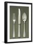 Silver Presentation Cutlery Spoon, Knife and Fork-null-Framed Giclee Print