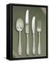 Silver Presentation Cutlery Spoon, Knives and Fork-null-Framed Stretched Canvas