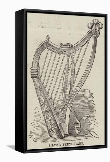 Silver Prize Harp-null-Framed Stretched Canvas