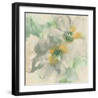 Silver Quince I Teal-Chris Paschke-Framed Art Print