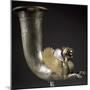 Silver Rhyton Protome in Shape of Winged Sphinx and with Decoration on Neck-null-Mounted Giclee Print