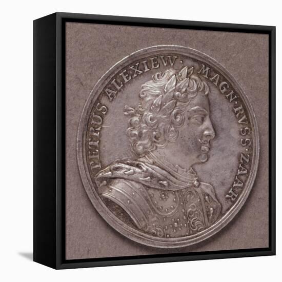 Silver Ruble, 1714-null-Framed Stretched Canvas