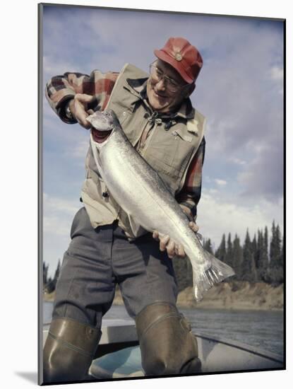 Silver Salmon, Kenai River, Alaska, USA-null-Mounted Photographic Print