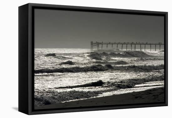 Silver Sea I-Alan Hausenflock-Framed Stretched Canvas